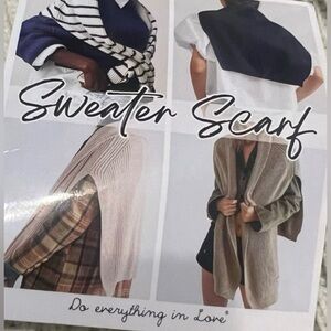 NEW Do Everything in Love Knitted Sweater Scarf